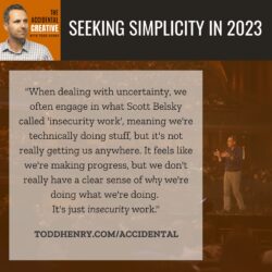 Seeking Simplicity in 2023